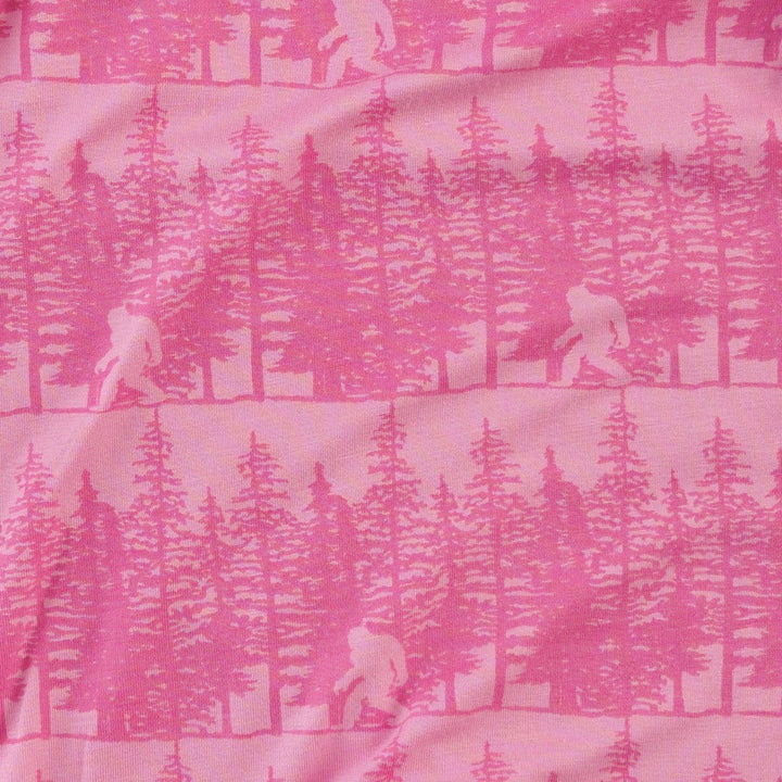 long sleeve ruffle tiered gathered top | pink sasquatch | bamboo