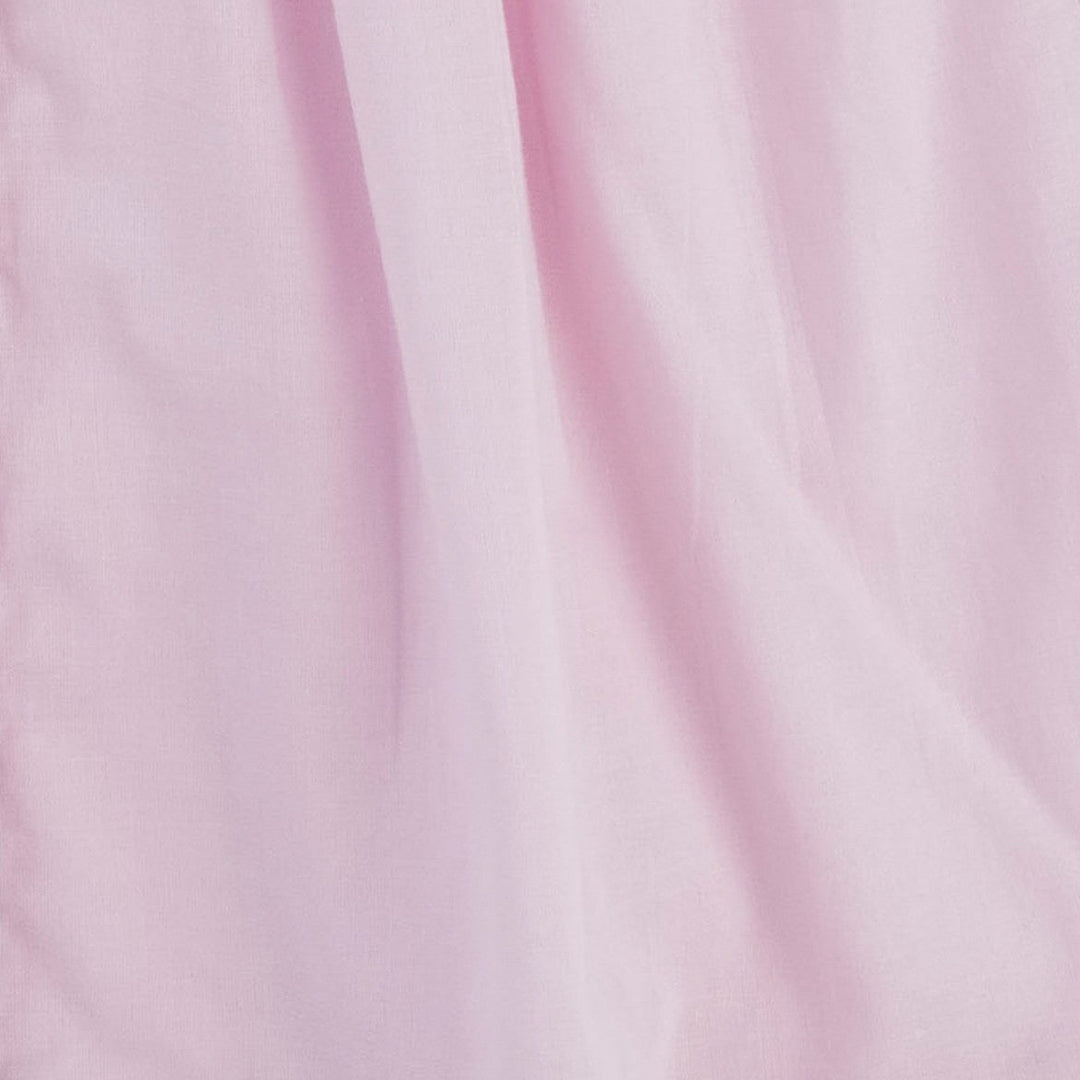sleeveless peter pan button ruffle top | pink | organic cotton woven