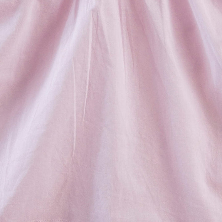 roo smocked dress | pink | organic cotton woven