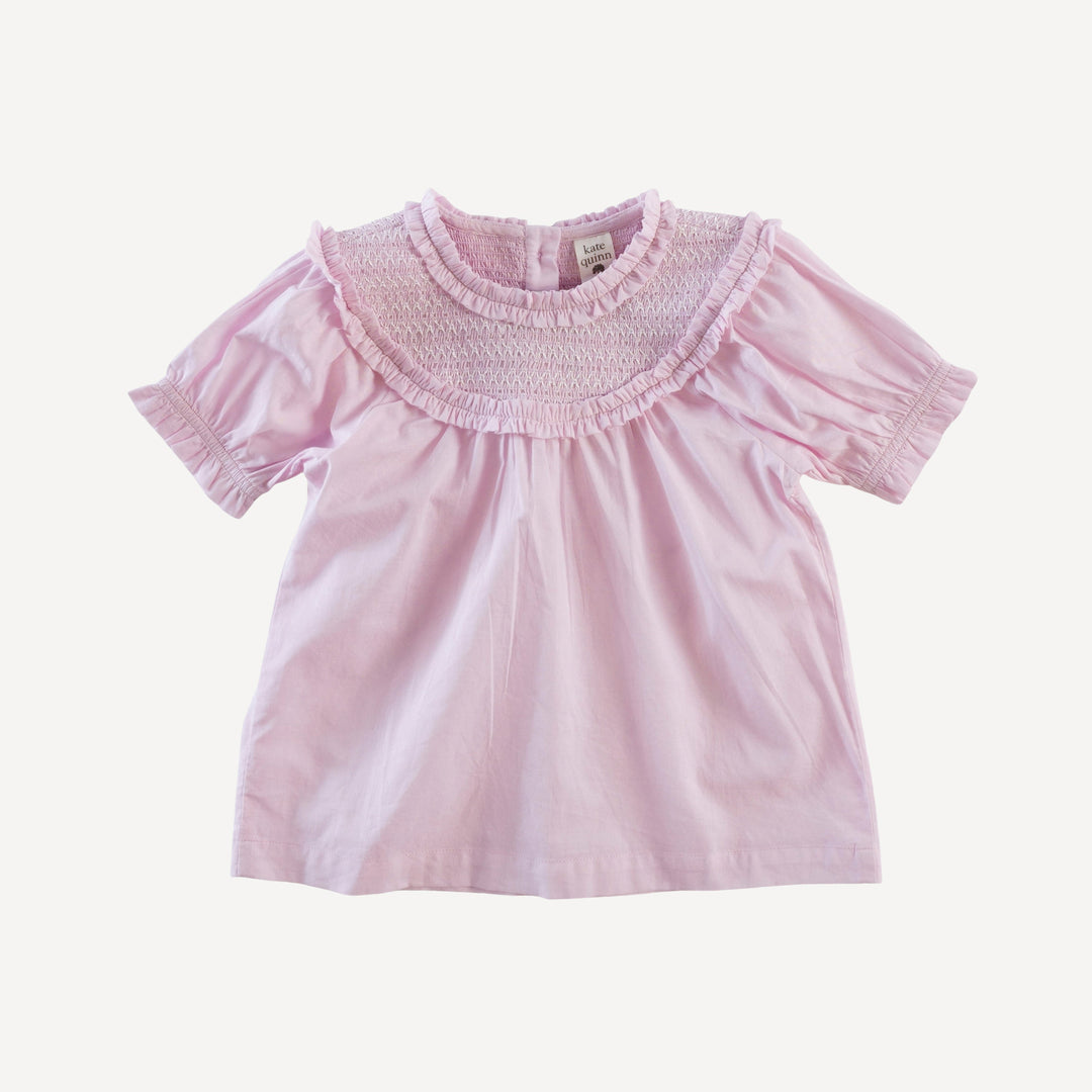 winnie top | pink | organic cotton woven