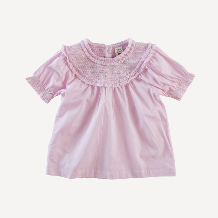 winnie top | pink | organic cotton woven