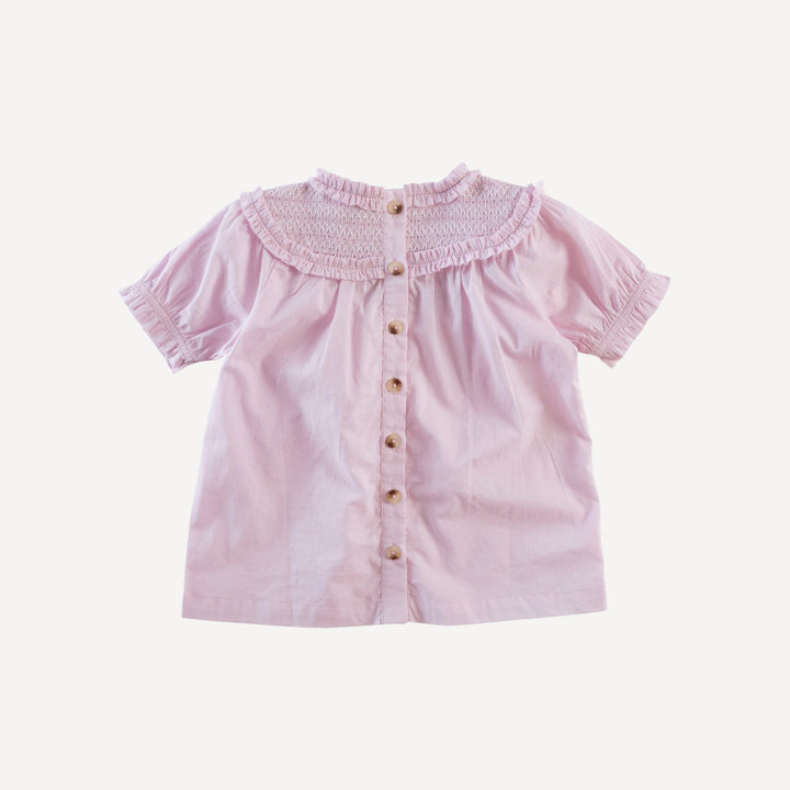winnie top | pink | organic cotton woven