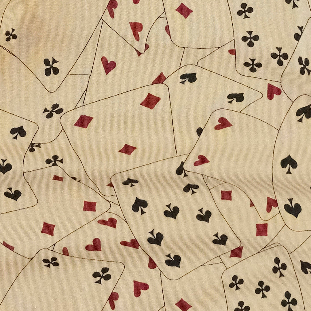 long sleeve cowboy shirt | playing cards | organic cotton jersey