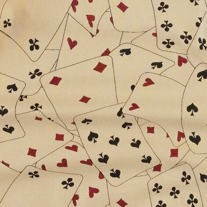 long sleeve cowboy shirt | playing cards | organic cotton jersey