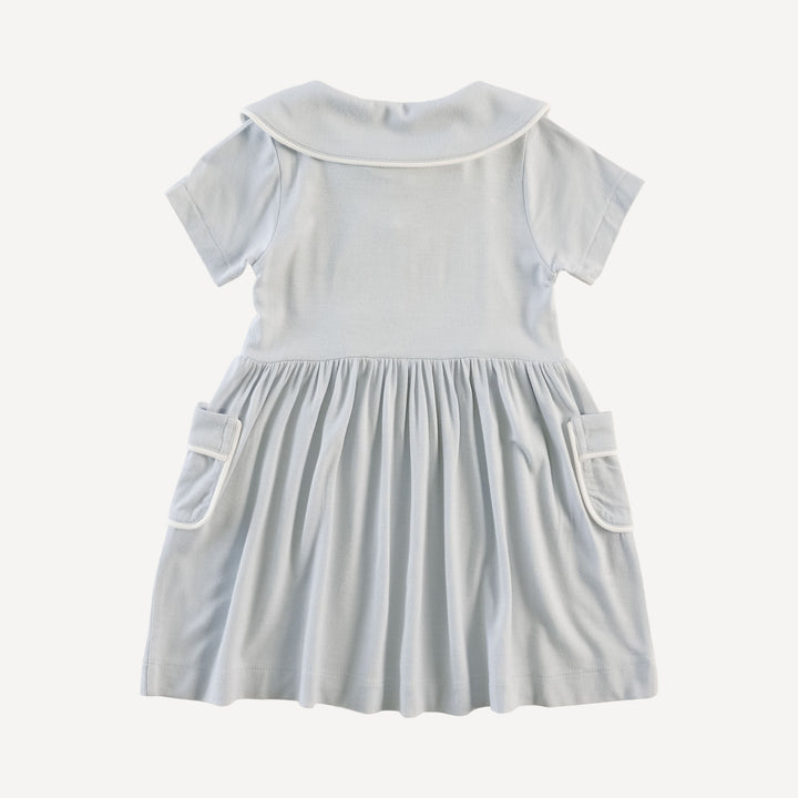 short sleeve peter pan apron dress | plein air | bamboo