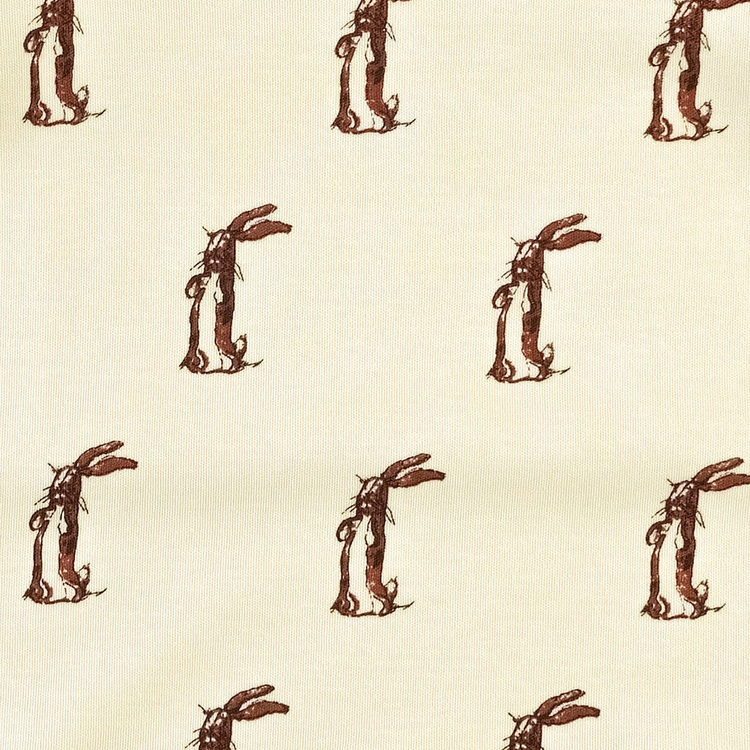 classic single layer blanket | plush rabbit | organic cotton interlock