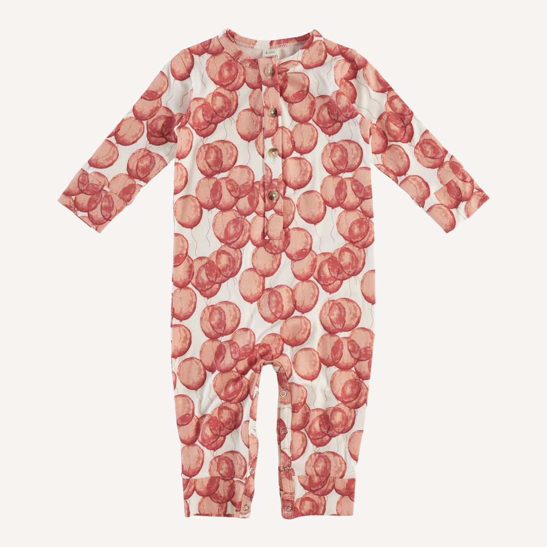 long sleeve sport union suit | pooh bear balloons | bamboo