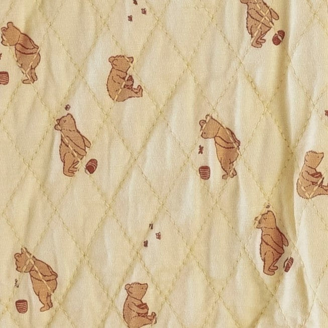 quilted bear bunting | pooh | bamboo