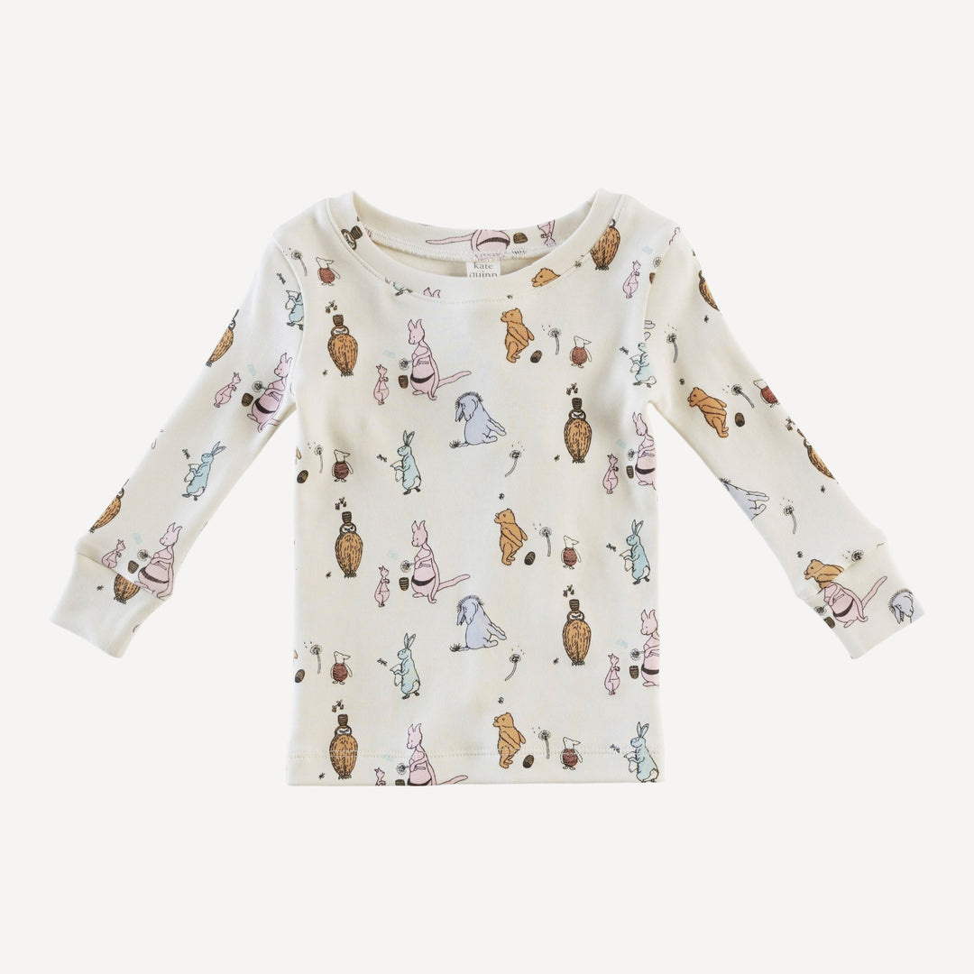 long sleeve crew neck pj set | pooh & friends | organic cotton interlock