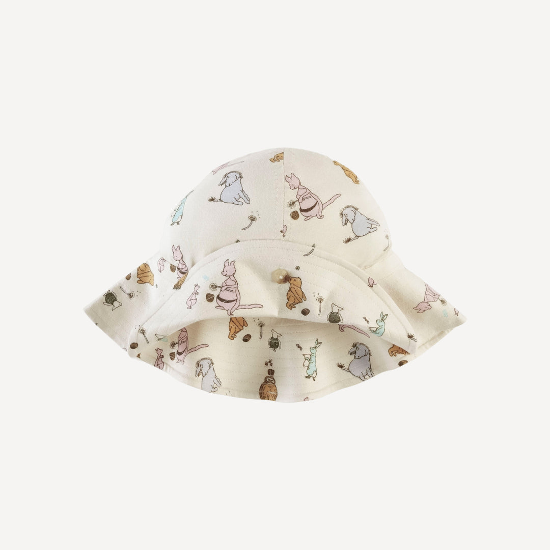 button sun hat | pooh & friends | bamboo