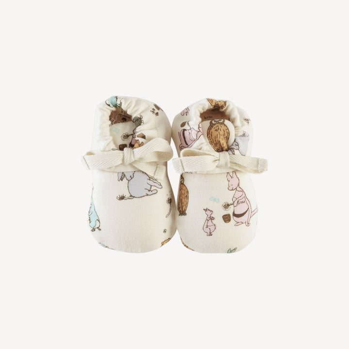 tie booties | pooh & friends | bamboo