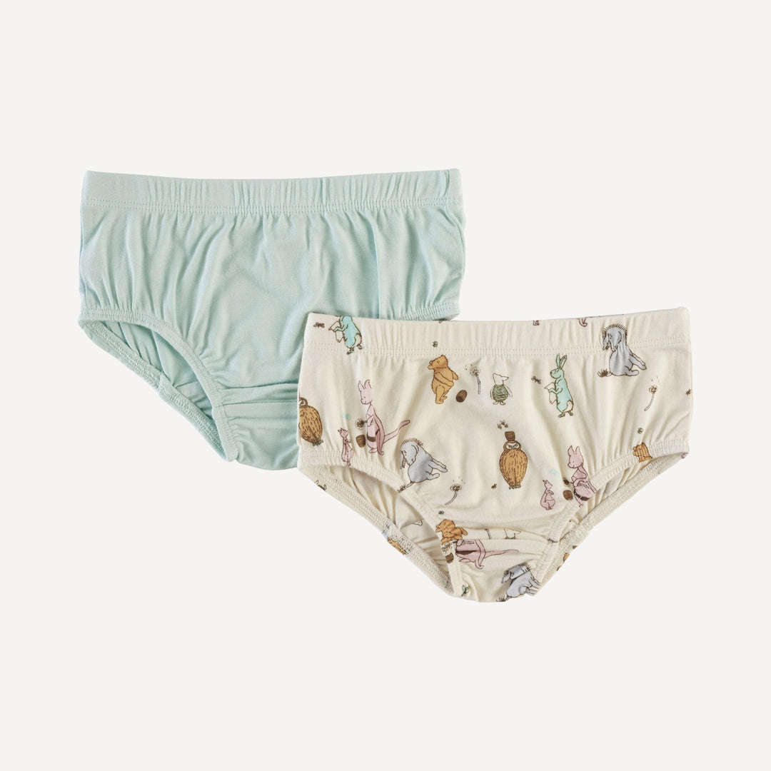 underwear set of two | pooh & friends | bamboo