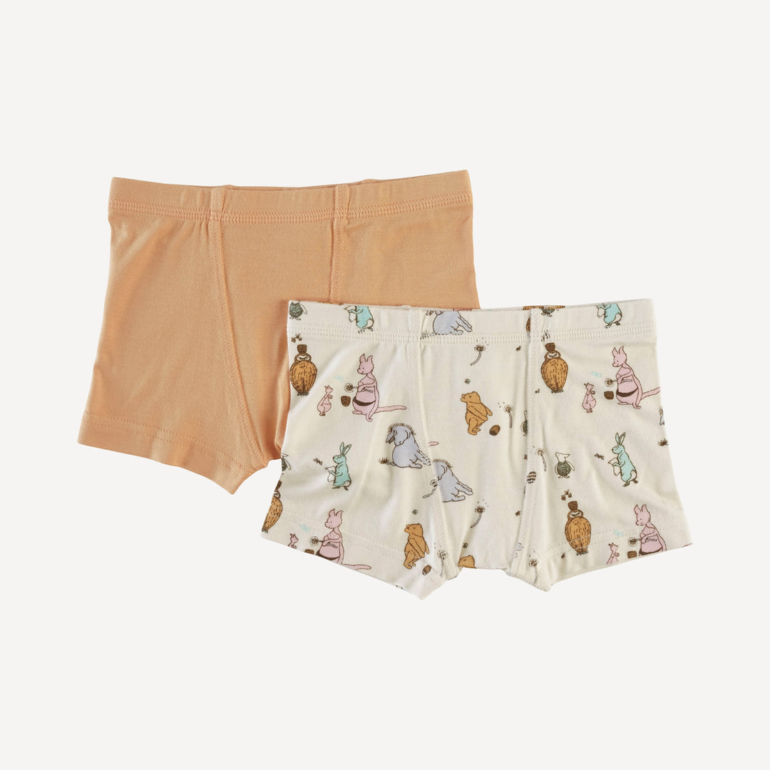 boxer set of 2 | pooh & friends | bamboo