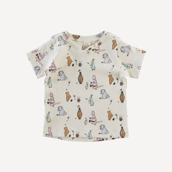 short sleeve essential boxy tee | pooh & friends | organic cotton interlock