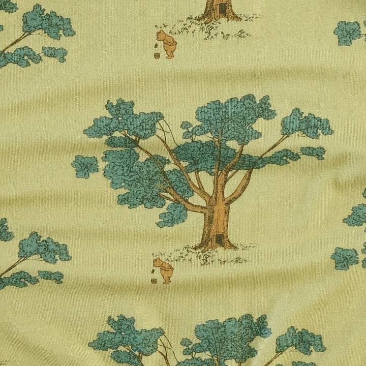 long sleeve zipper footie | pooh & tree | bamboo