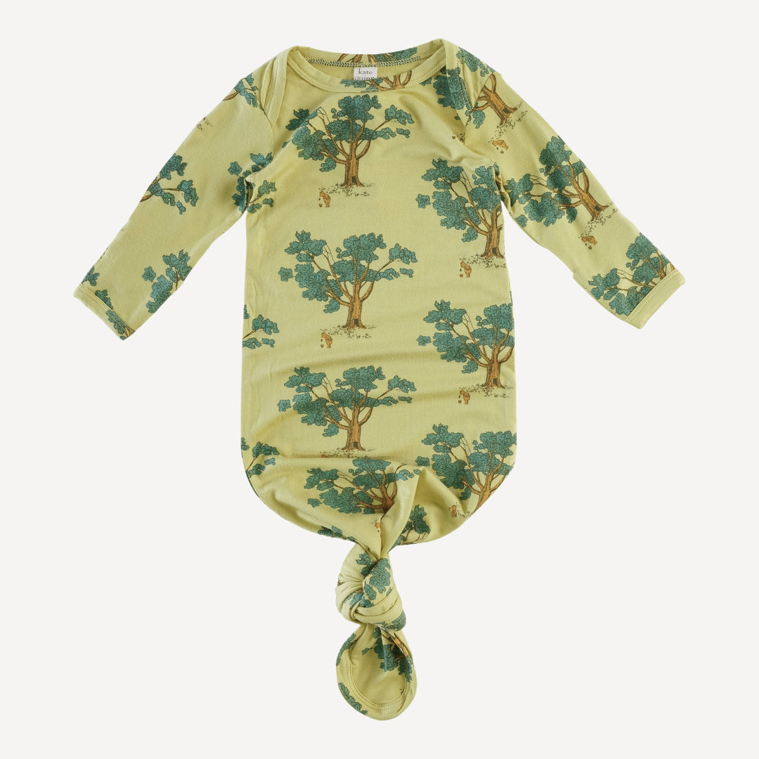 long sleeve lap neck knotted gown | pooh & tree | bamboo