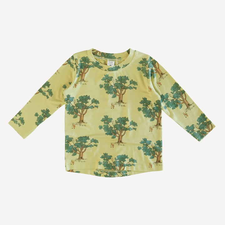 long sleeve essential boxy tee | pooh & tree | bamboo