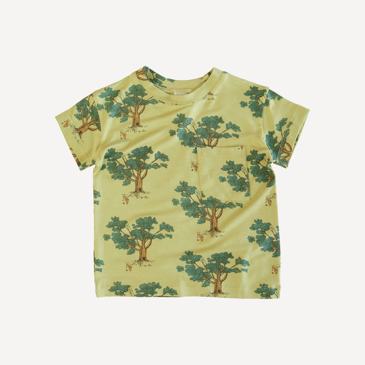 short sleeve relaxed classic pocket tee | pooh & tree | bamboo