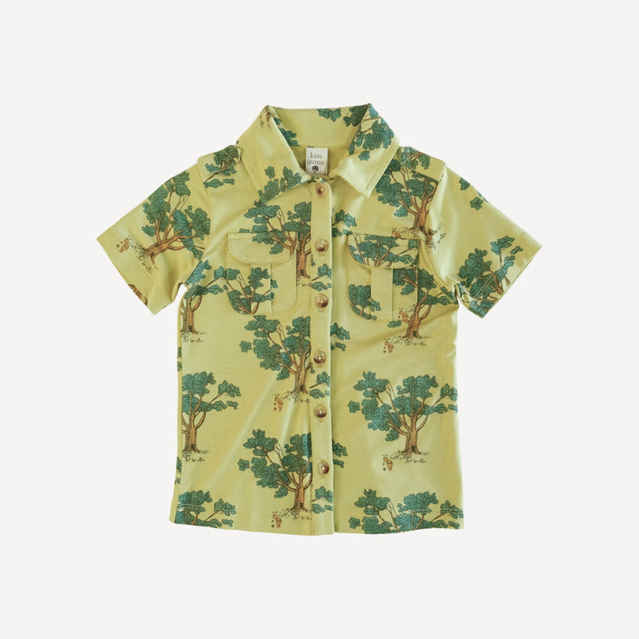 short sleeve military top | pooh & tree | bamboo