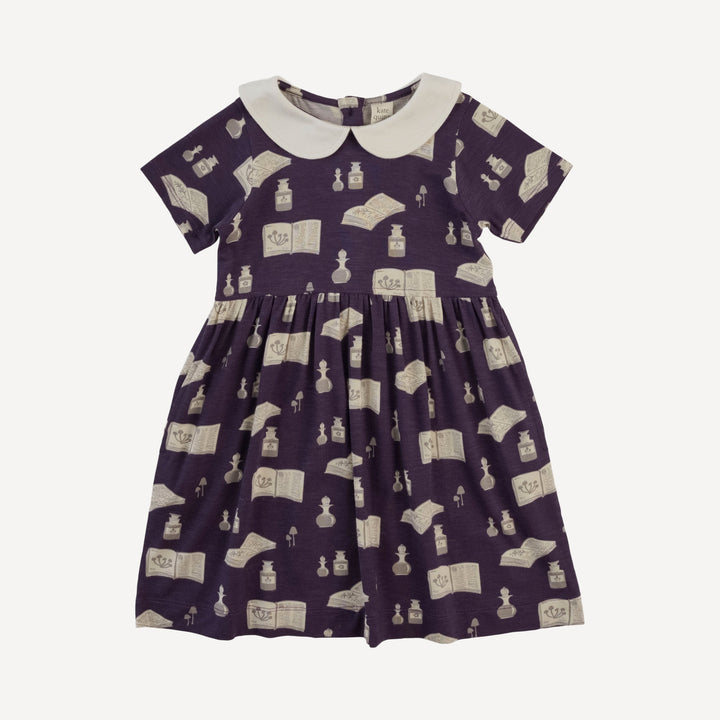 short sleeve peter pan dress | potions + spells | bamboo