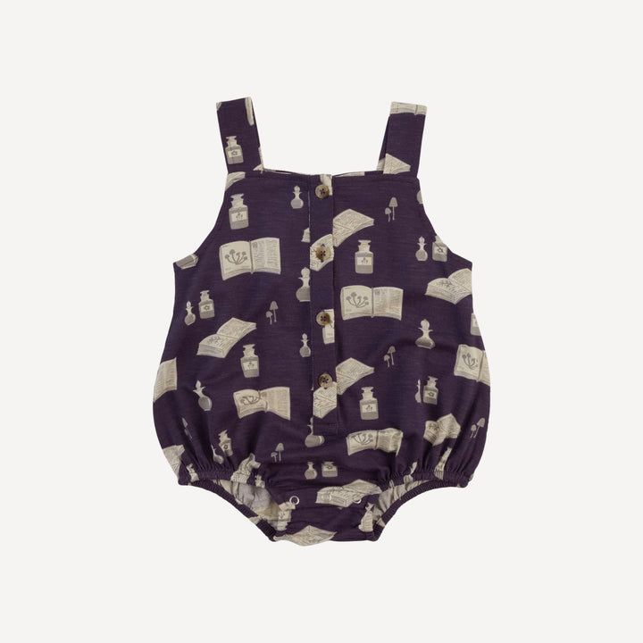 sleeveless button sun bubble | potions + spells | organic cotton interlock