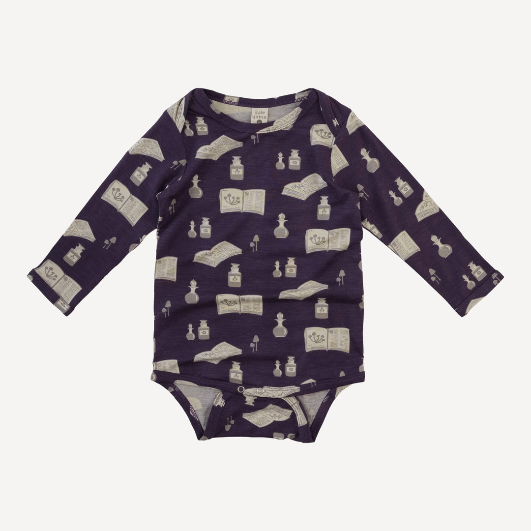 long sleeve lap neck bodysuit | potions + spells | bamboo