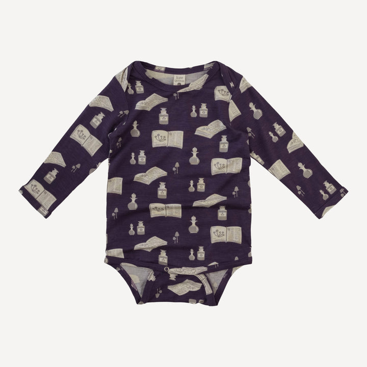 long sleeve lap neck bodysuit | potions + spells | bamboo