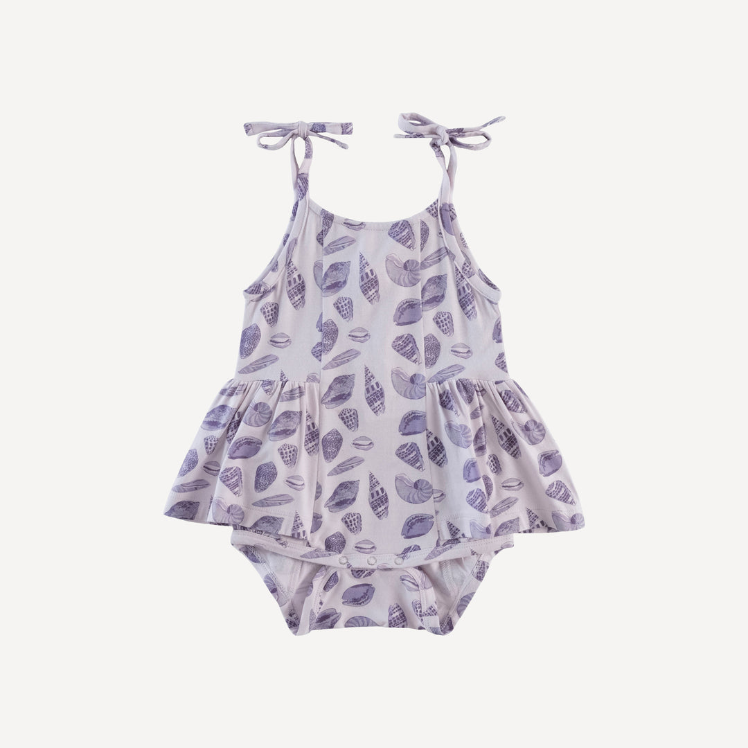 spaghetti tie ballerina bubble | purple shell party | bamboo
