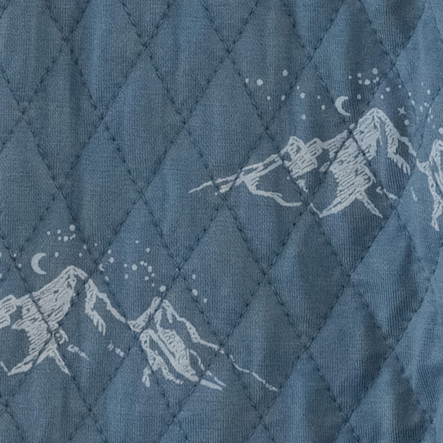 quilted cuffed pant | moonlit mountain | bamboo