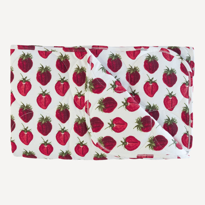 classic circle quilt | strawberry | organic cotton jersey