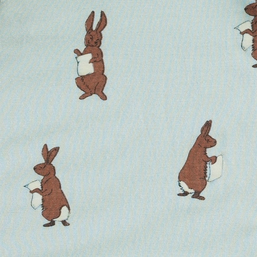 long sleeve crew neck pj set | rabbit | bamboo