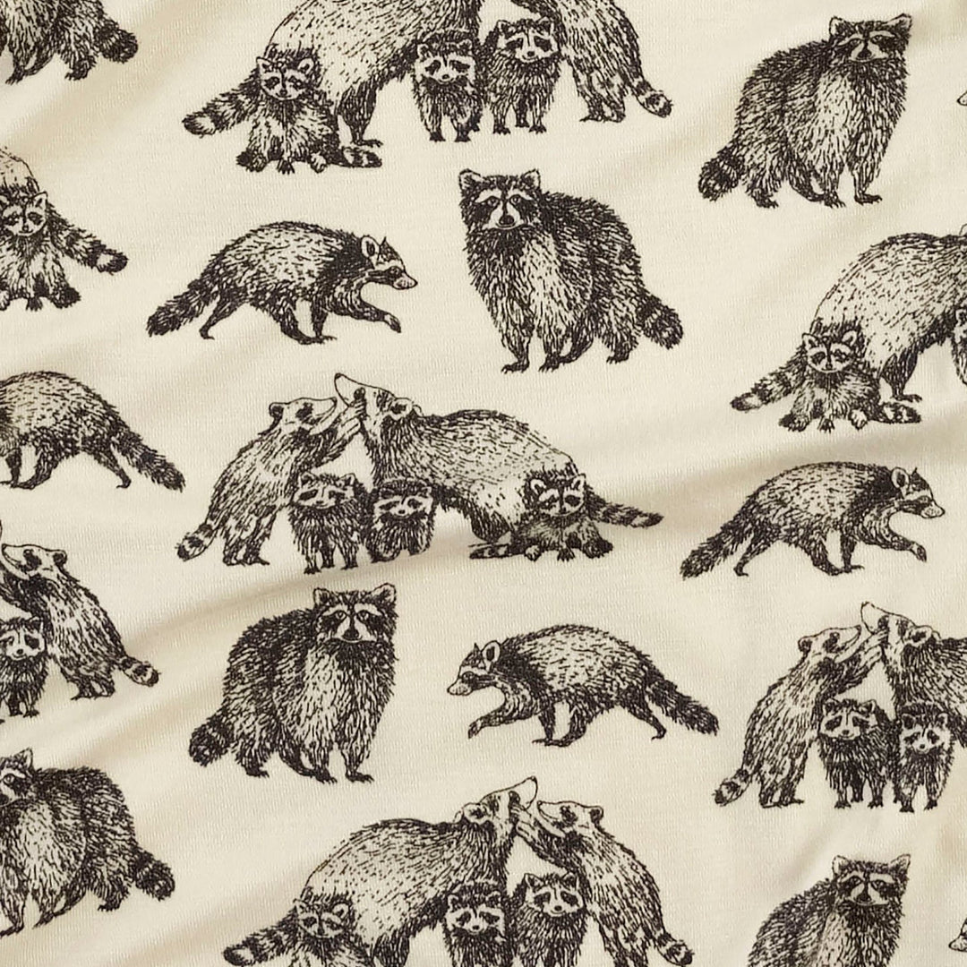 double layer blanket | raccoons | bamboo