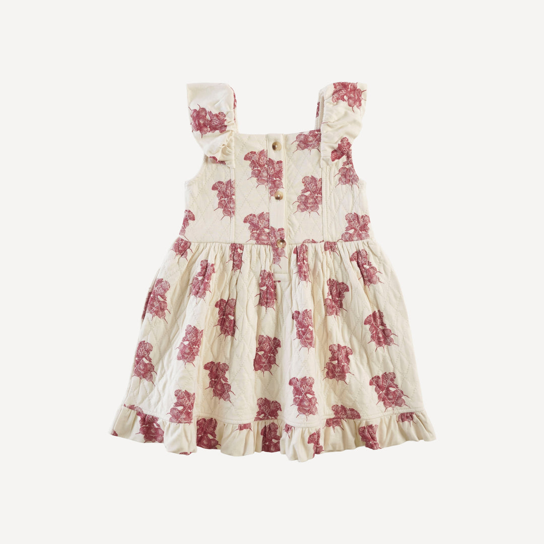 quilted party dress | radishes | bamboo