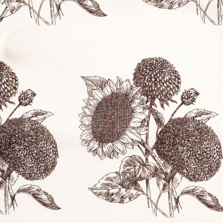 long sleeve lap neck footie | rasin sunflower | organic cotton interlock