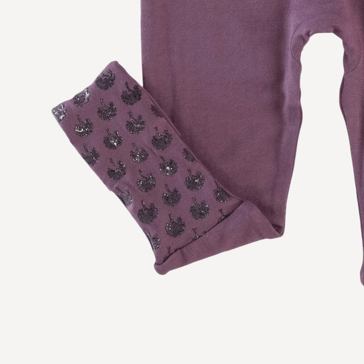 long sleeve convertible zippy pj | raisin | modal