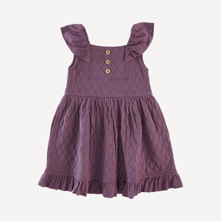 quilted party dress | raisin | modal