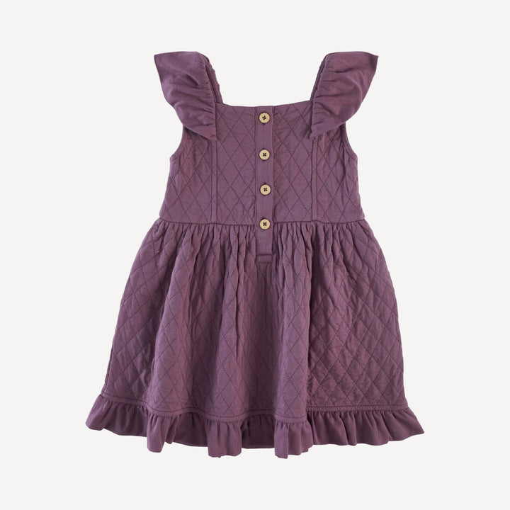 quilted party dress | raisin | modal