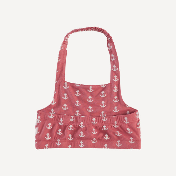 ostara sunsuit | red anchor | bamboo