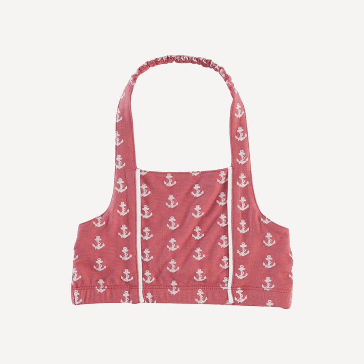 ostara sunsuit | red anchor | bamboo