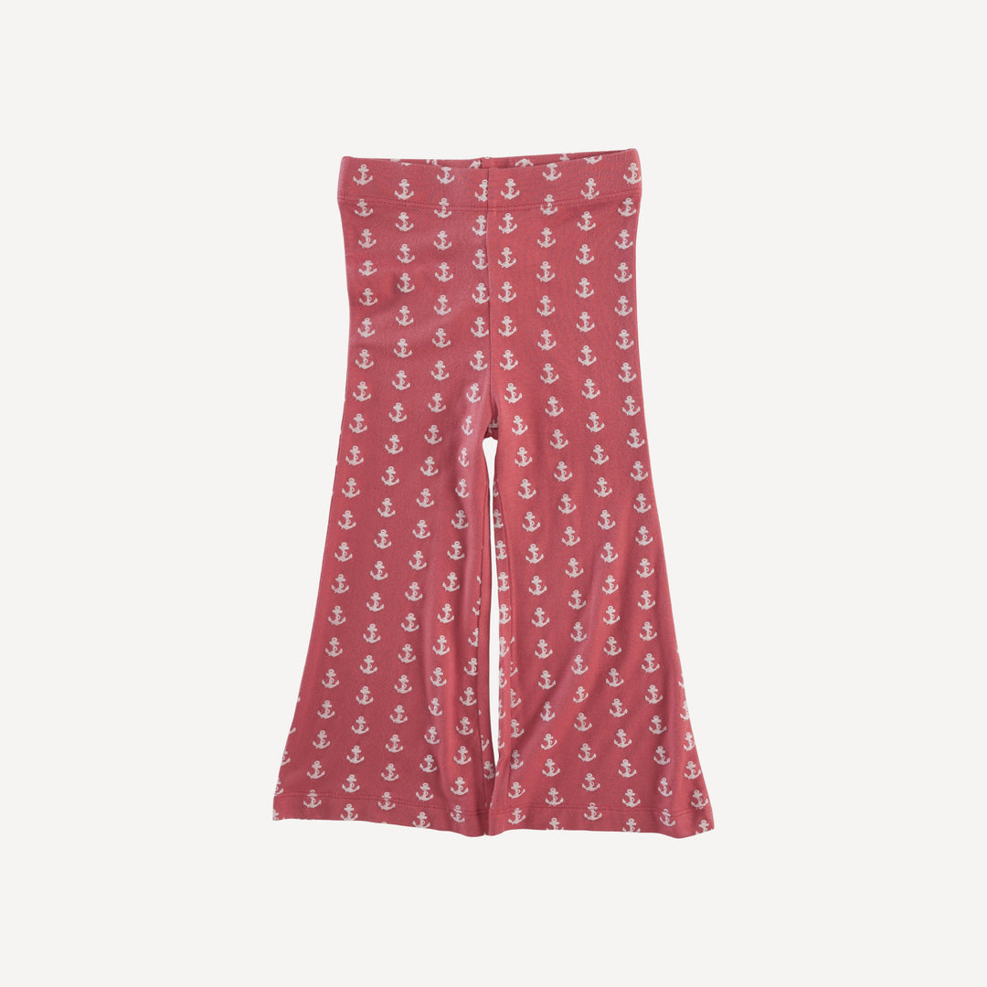 flare leg pant | red anchor | bamboo