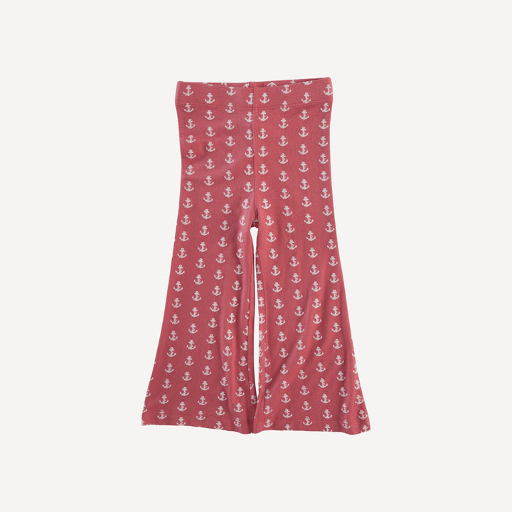 flare leg pant | red anchor | bamboo