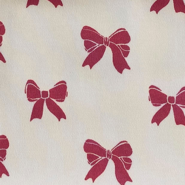 bear bath robe | red bow | organic cotton interlock