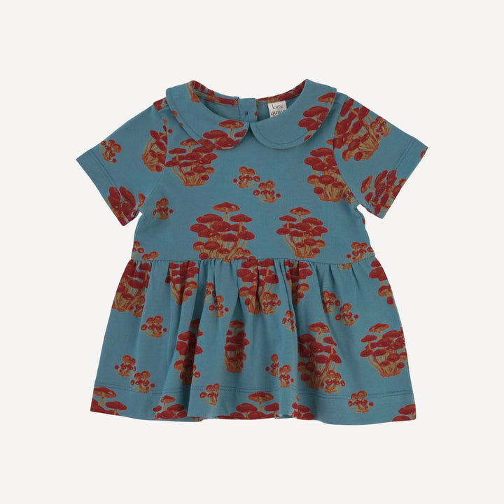 short sleeve payton set | red mushroom bunch | organic cotton jersey
