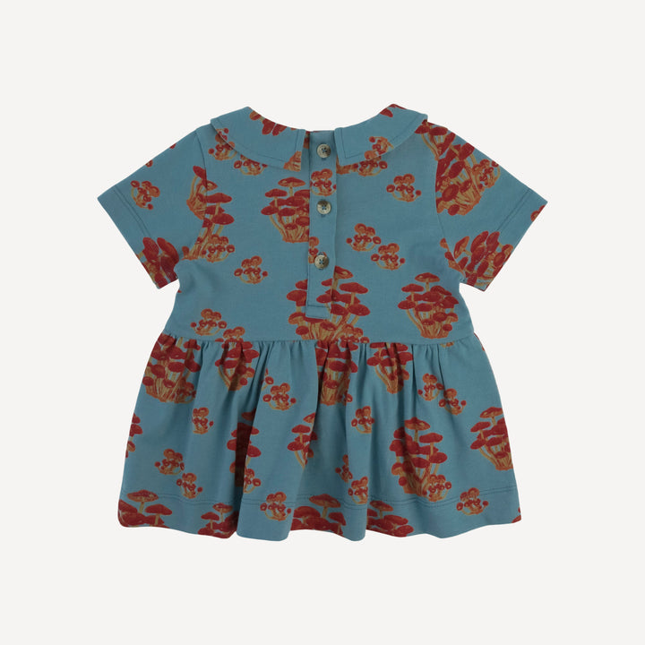 short sleeve payton set | red mushroom bunch | organic cotton jersey