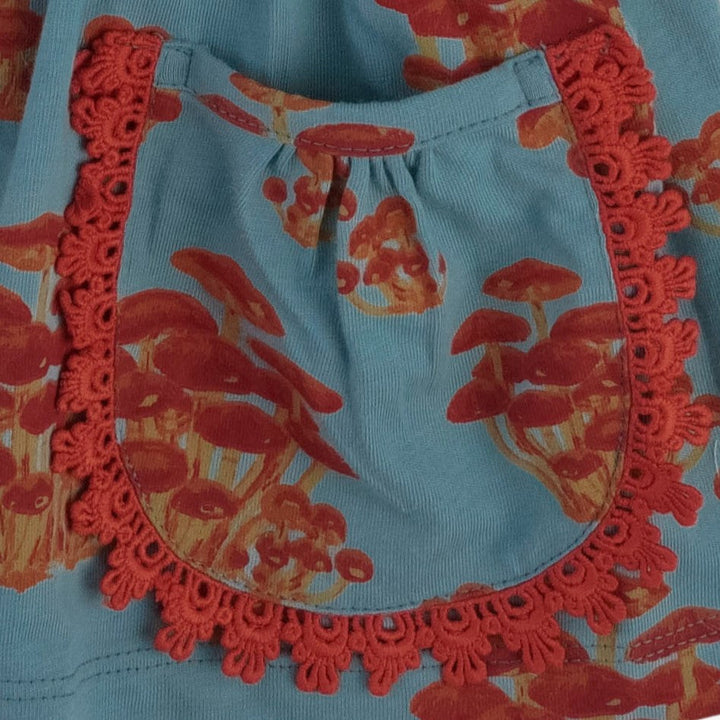 drew top | red mushroom bunch | organic cotton jersey