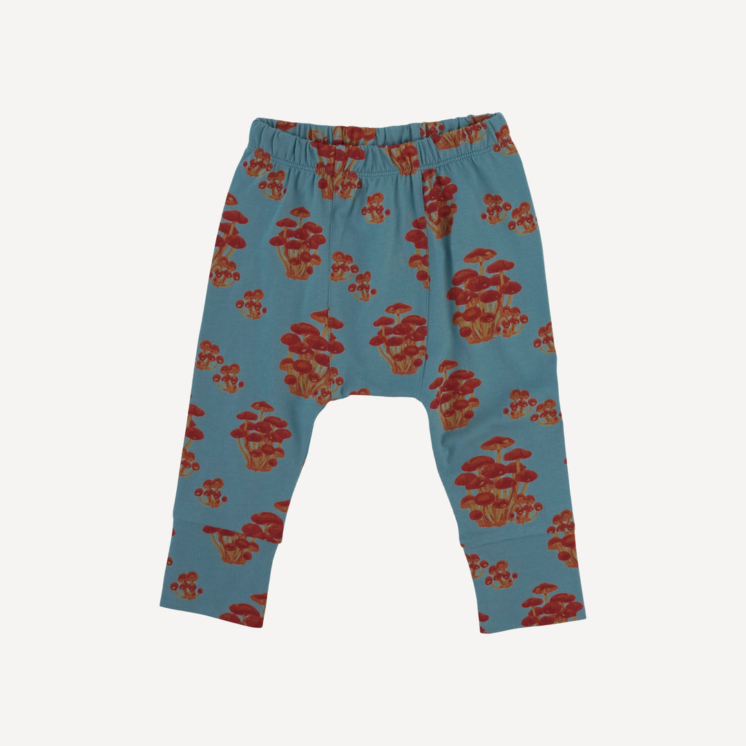 classic panda pant | red mushroom bunch | organic cotton jersey