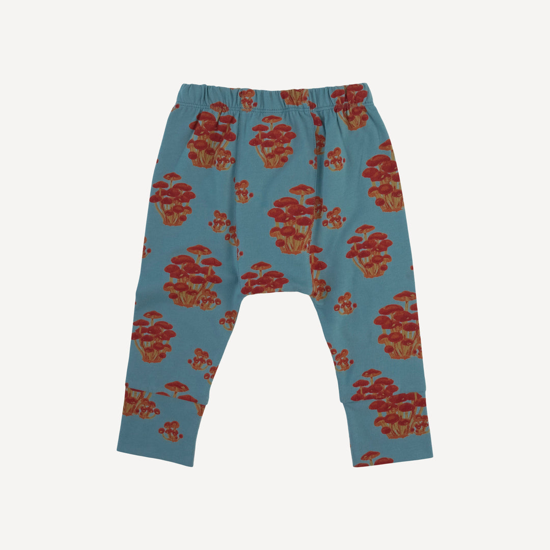 classic panda pant | red mushroom bunch | organic cotton jersey
