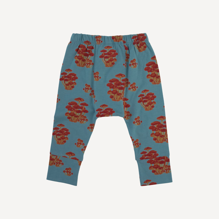 classic panda pant | red mushroom bunch | organic cotton jersey