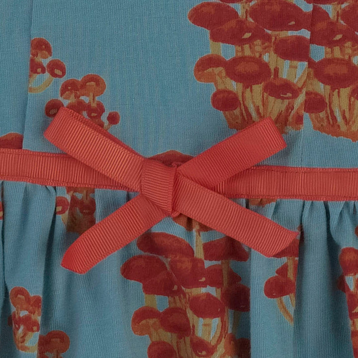 spaghetti bow bubble | red mushroom bunch | organic cotton jersey