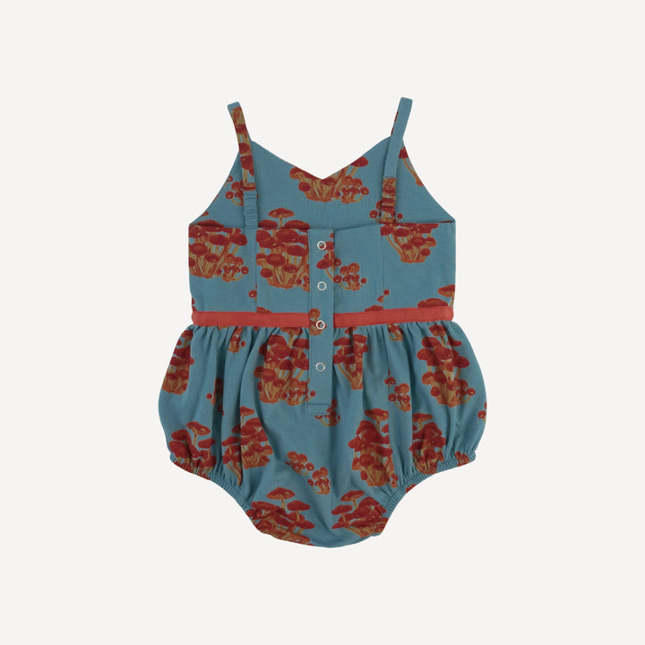 spaghetti bow bubble | red mushroom bunch | organic cotton jersey